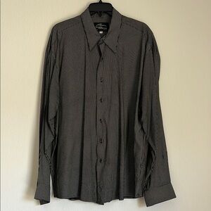 1990s Vintage Striped Button Down Shirt